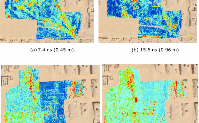 Distintos escaneos de la estructura subterránea