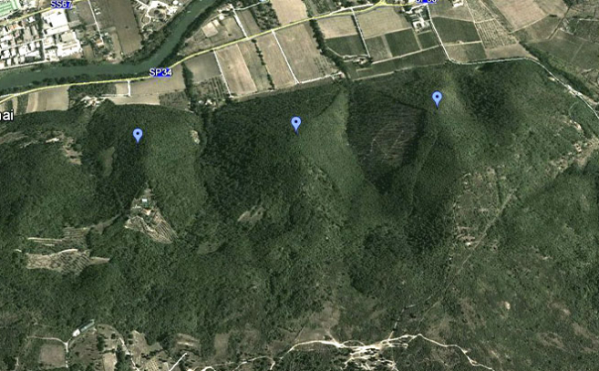 Colinas piramidales en Florencia