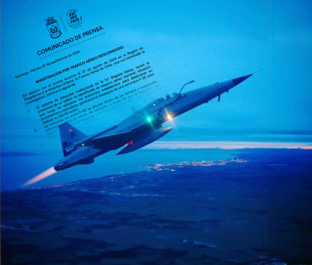 Fuerzas Aéreas de Chile trataron de interceptar un ovni