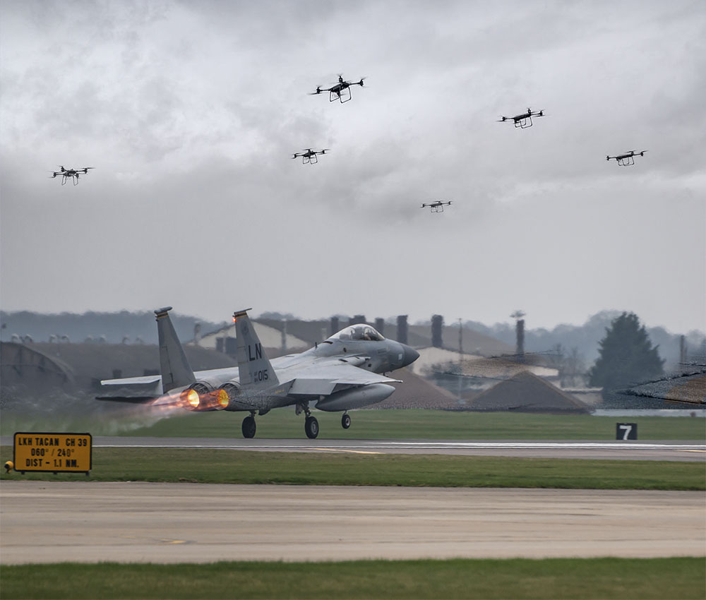 Continúan los incidentes con drovnis en las bases de la USAF en el Reino Unido