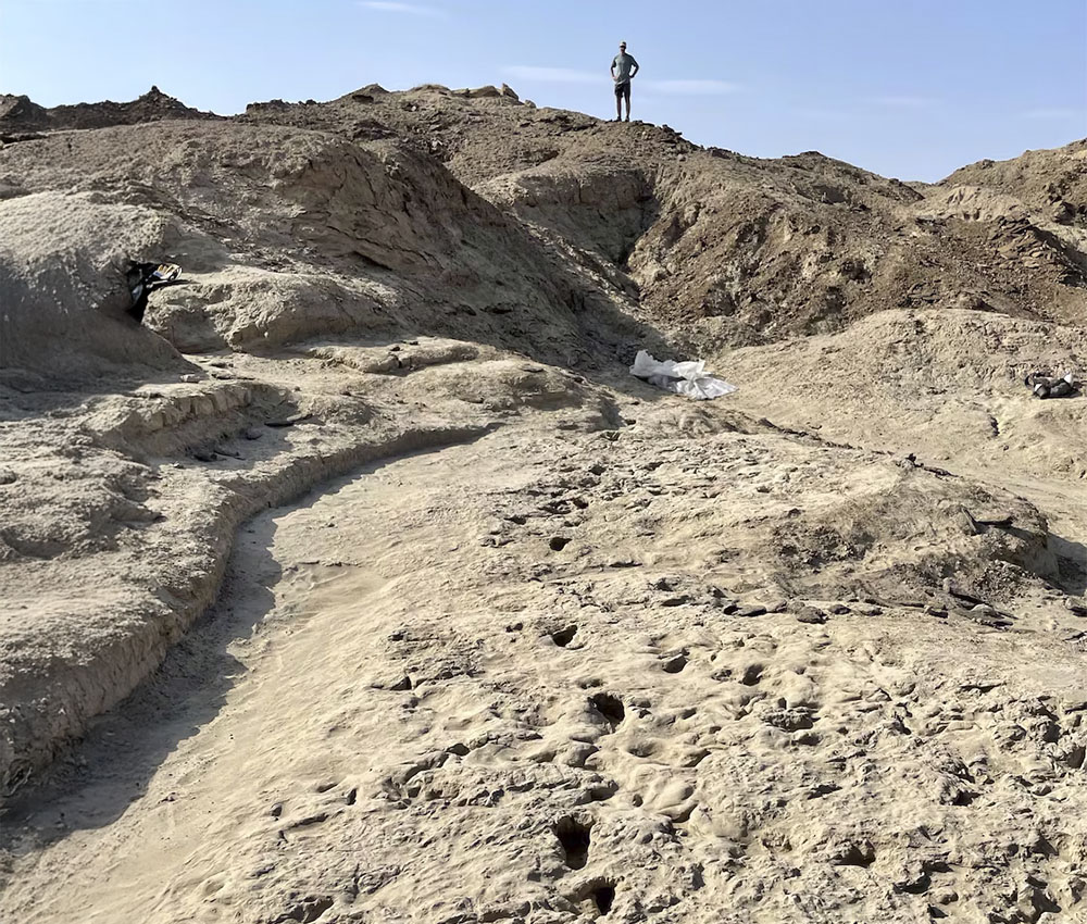 Las huellas halladas en Kenia
