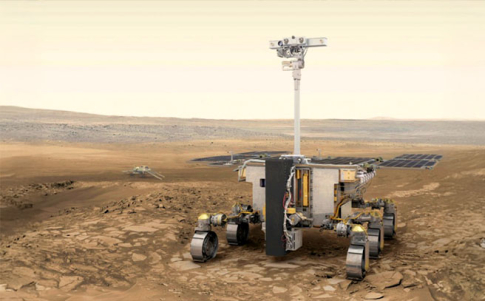 El Rover ExoMars de la misión Rosalind Franklin podrá perforar la superficie y recolectar muestras El Rover ExoMars de la misión Rosalind Franklin podrá perforar la superficie y recolectar muestras