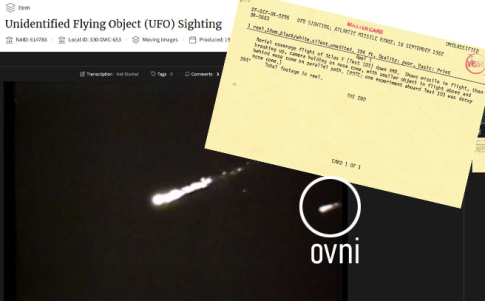 Fotograma de la prueba de septiembre de 1962 Fotograma de la prueba de septiembre de 1962