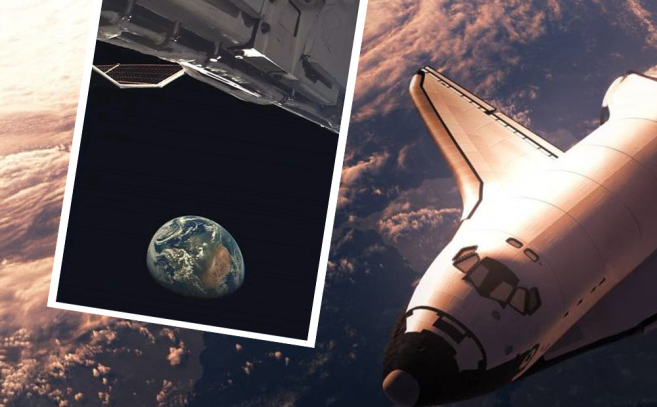 La misteriosa foto tomada desde el X 37B La misteriosa foto tomada desde el X 37B