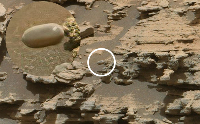 El tic tac y la ampliación de una de las imágenes del rover en Marte