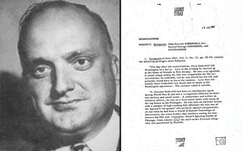 John Garrett Underhill y la primera página del memorándum John Garrett Underhill y la primera página del memorándum