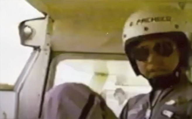 Checo Pérez a bordo de la Cessna 150