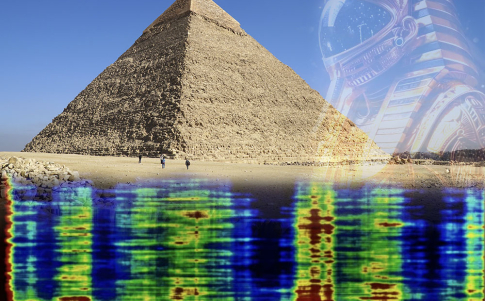 Datos satelitales revelan gigantescas estructuras bajo la pirámide