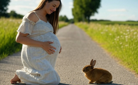Se creía que una mujer en cinta que se cruzara con un conejo daría a luz a un bebé con labio leporino