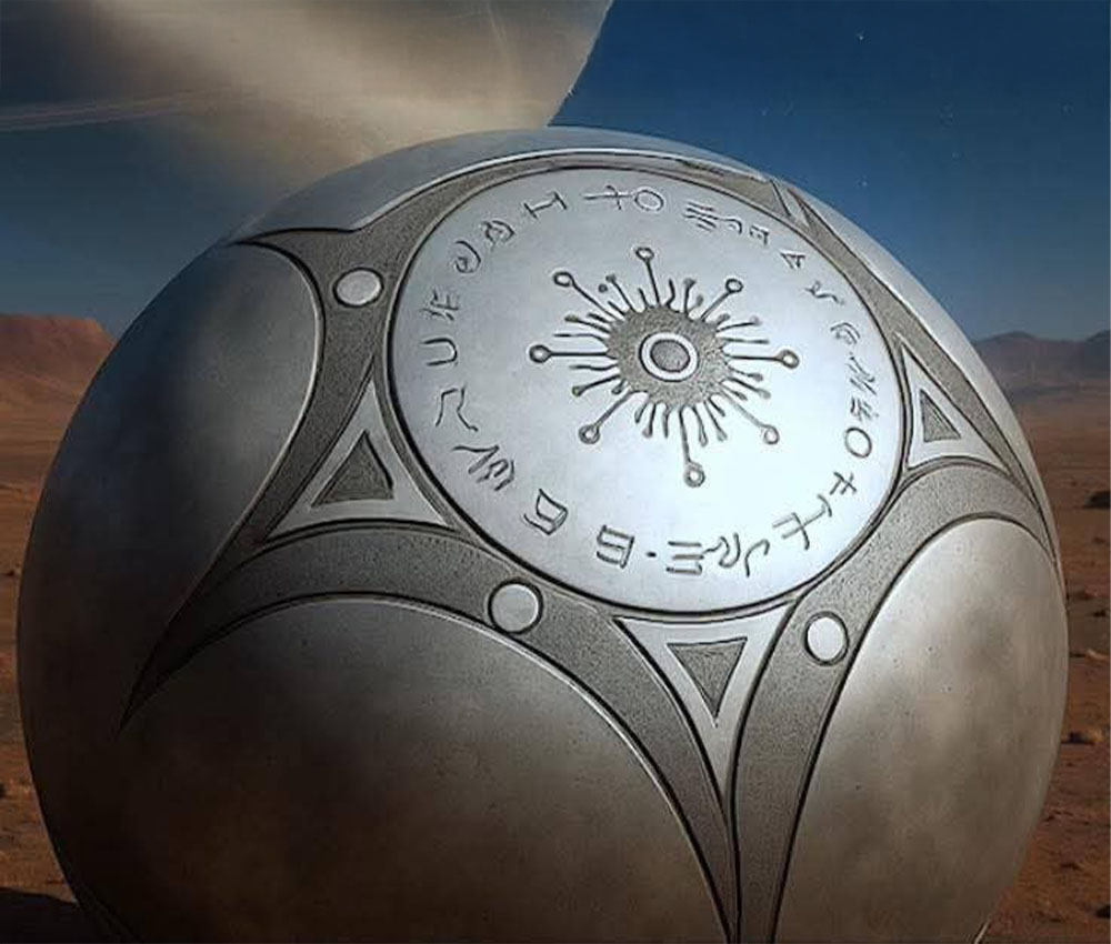 Detalle de la misteriosa esfera recuperada en Colombia