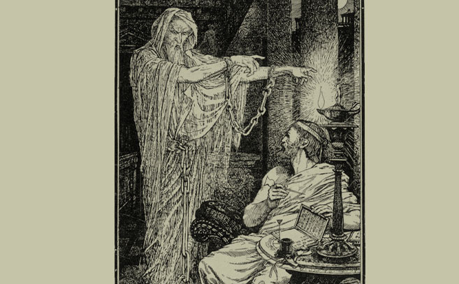 El filósofo estoico Athenodorus frente al fantasma