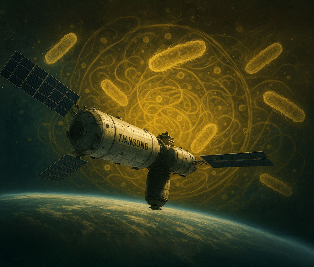 Detectan superbacterias en la estación espacial china Tiangong