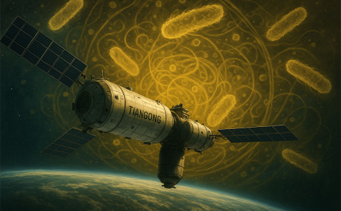Detectan superbacterias en la estación espacial china Tiangong
