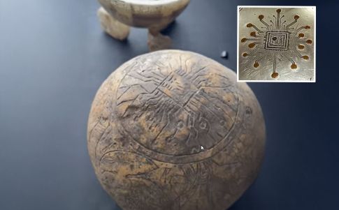 Aparece una misteriosa esfera de piedra en Tula