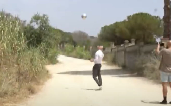 Un fotograma del experimento de Nacho Rojo con un dron