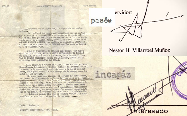 Abusleme analizó cartas, faltas ortográficas y comparó firmas para concluir que detrás estaba Ernesto