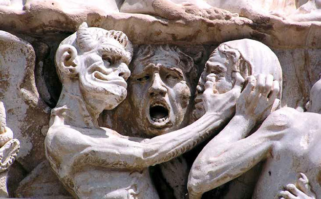 El diablo presente en la iconografía cristiana