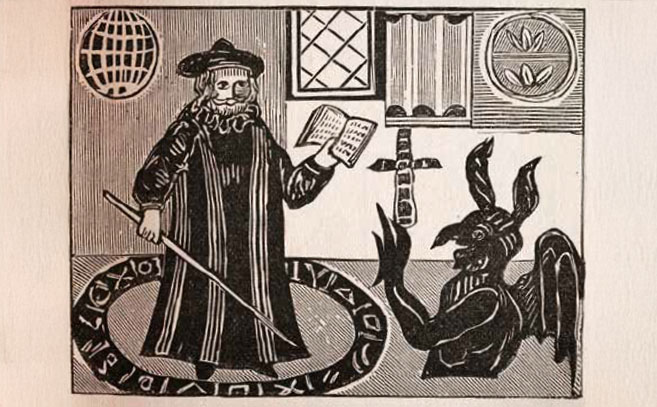 Invoca al diablo desde un círculo de protección Invoca al diablo desde un círculo de protección