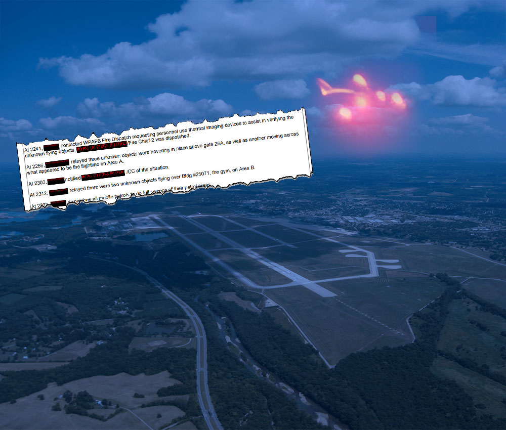 La base aérea de Wright Patterson AFB fue cerrada por drovnis