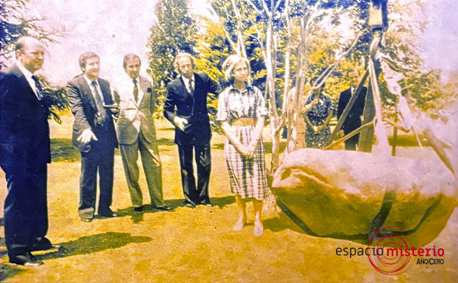 Descarga de la piedra de Ica en el palacio de la Zarzuela