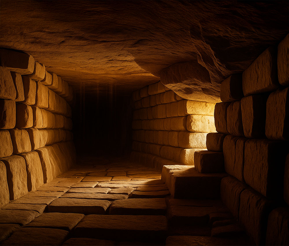 Recreación de los túneles de Sacsayhuamán