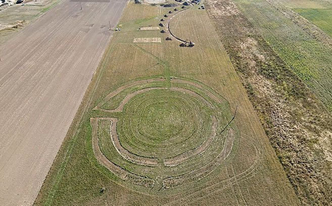 Área del yacimiento en el distrito de Steinzeitdorf, Rechnitz
