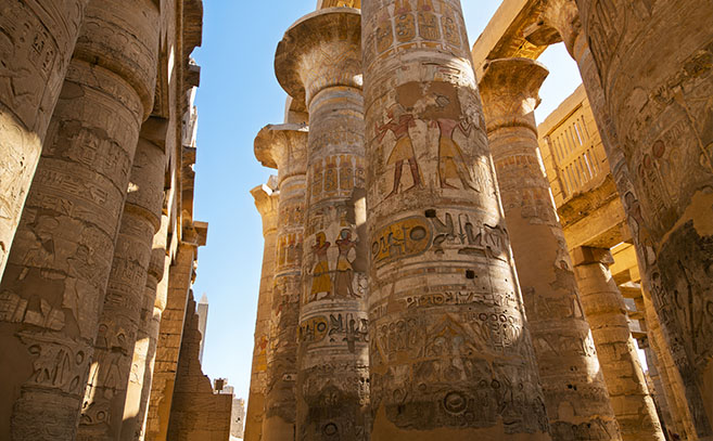 La impresionante sala hipóstila de Karnak La impresionante sala hipóstila de Karnak