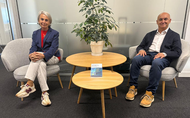 La doctora Luján Comas y Xavier Melo La doctora Luján Comas y Xavier Melo