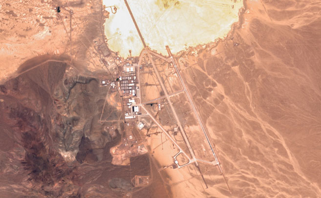 Imagen aérea del Área 51