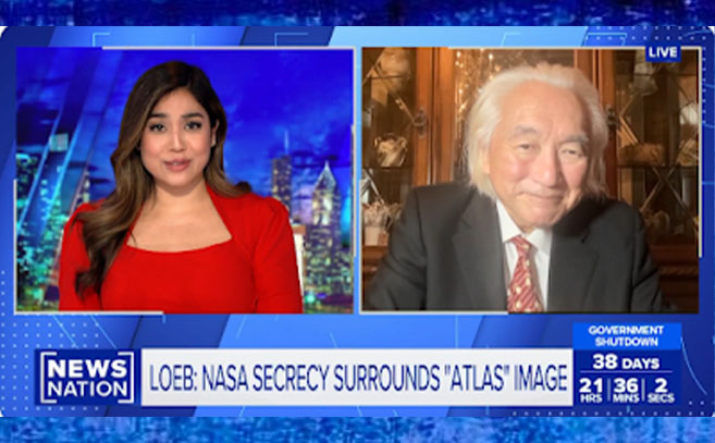 Michio Kaku también polemizó con 3iATLAS