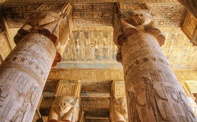 El bellísimo templo de Dendera