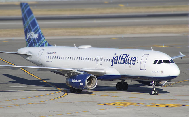 Un A3200 de la compañia JetBlue protagonizó un extraño incidente
