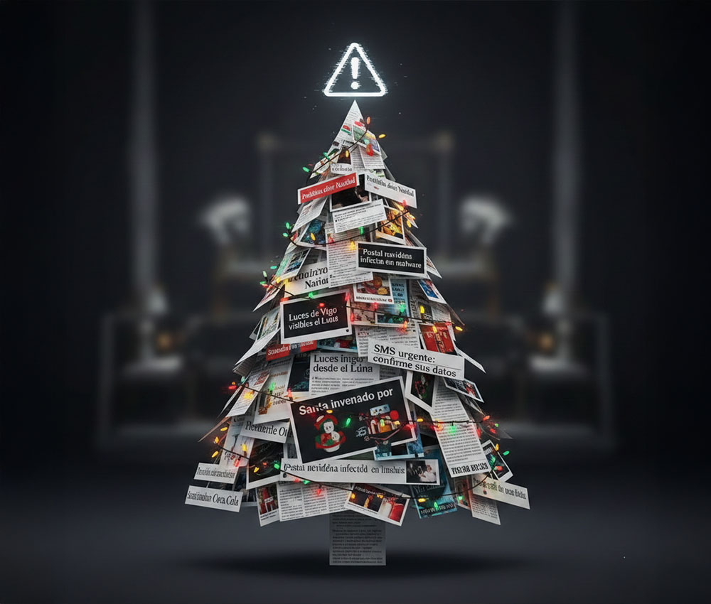 De Papá Noel a los SMS trampa, así se cuelan los bulos navideños entre luces, villancicos y malware disfrazado de postal