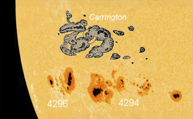 El nuevo complejo de manchas solares tiene el mismo tamaño que la que desencadenó el Evento Carrington en 1859 El nuevo complejo de manchas solares tiene el mismo tamaño que la que desencadenó el Evento Carrington en 1859