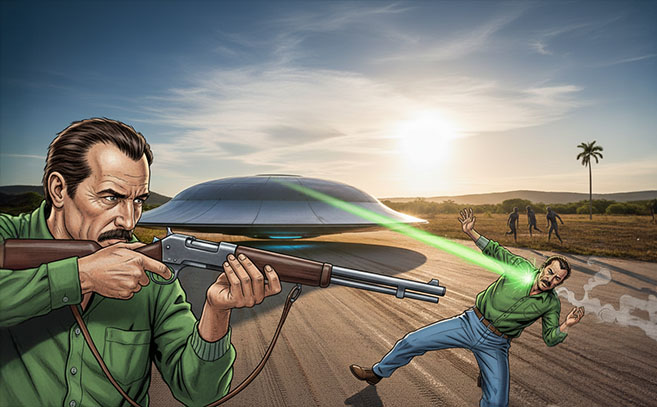 Recreación del episodio protagonizado por Inácio de Souza