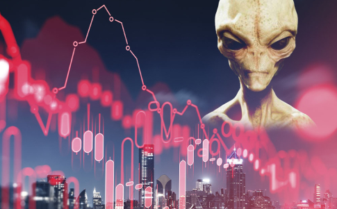 Colapso económico frente al anuncio de contacto extraterrestre