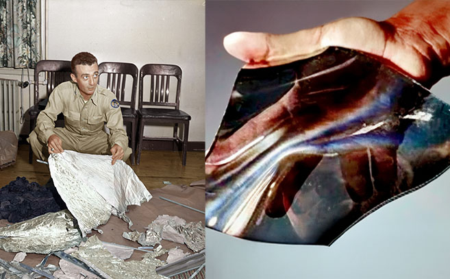 Los materiales con memoria de la Marina recuerdan a los descritos por Marcel del incidente Roswell Los materiales con memoria de la Marina recuerdan a los descritos por Marcel del incidente Roswell