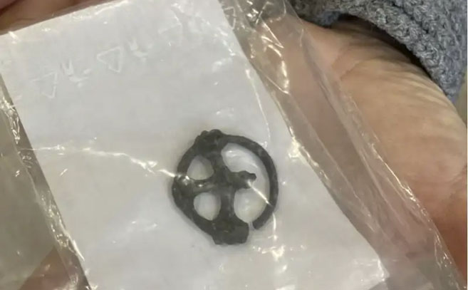 La cruz de rueda hallada en enero de 2026