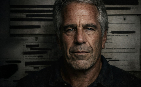 Ilustración IA de Jefrey Epstein