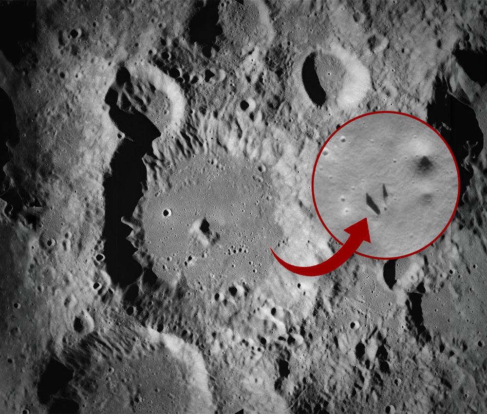 La NASA difumina los artefactos extraños de la Luna