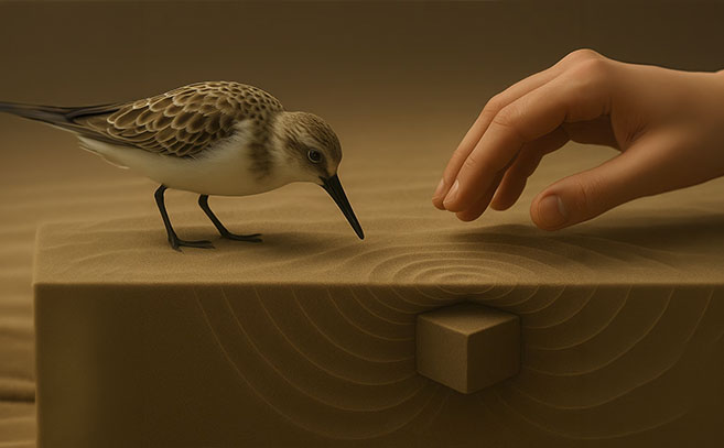 El mecanismo de detección es similar al de algunas aves limícolas El mecanismo de detección es similar al de algunas aves limícolas