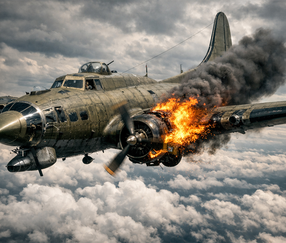 Los motores y parte de un ala resultaron dañados y pese a todo el avión aterrizó solo
