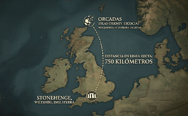 La piedra del altar de Stonehenge viajó desde las Orcadas hasta su emplazamiento La piedra del altar de Stonehenge viajó desde las Orcadas hasta su emplazamiento