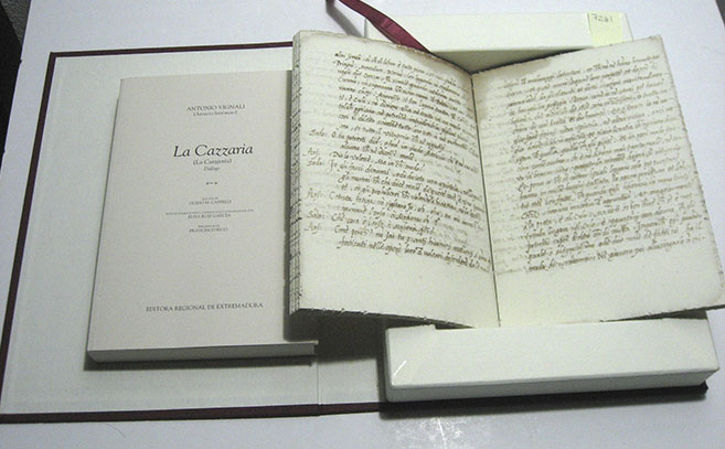 Un ejemplar de La Cazzaria