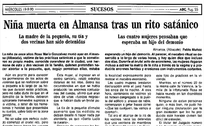 Titulares de prensa del suceso