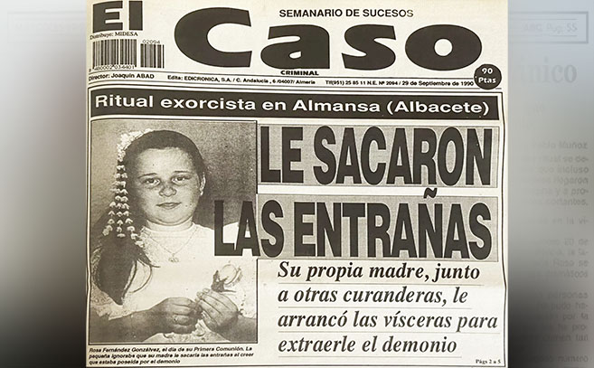 El titular descriptivo del diario de sucesos El Caso