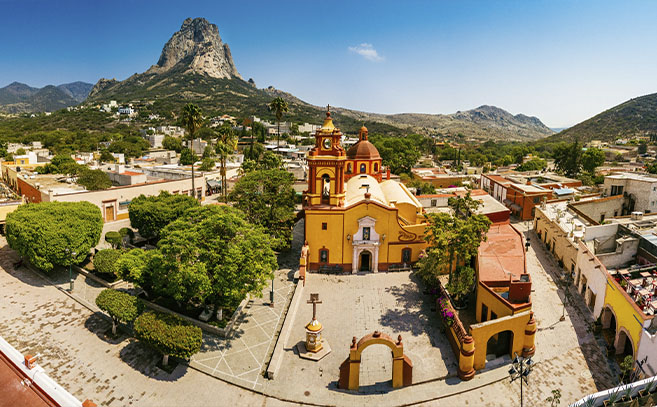 Ciudad de la Peña de Bernal en Querétaro