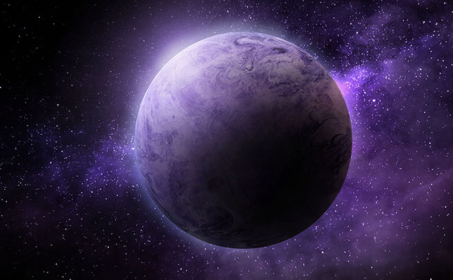 El color púrpura de algunos exoplanetas podría estar mostrando una biofirma