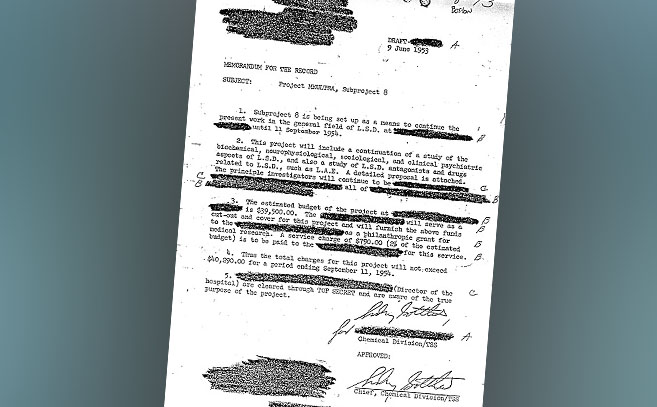 Memorandum del subproyecto 8 del MK Ultra