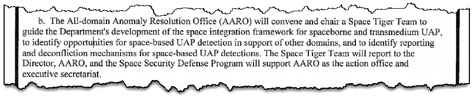 Ley NDAA 2023 ordena al Departamento de Guerra que desarrolle procedimientos para garantizar la presentación de informes sobre UAP
